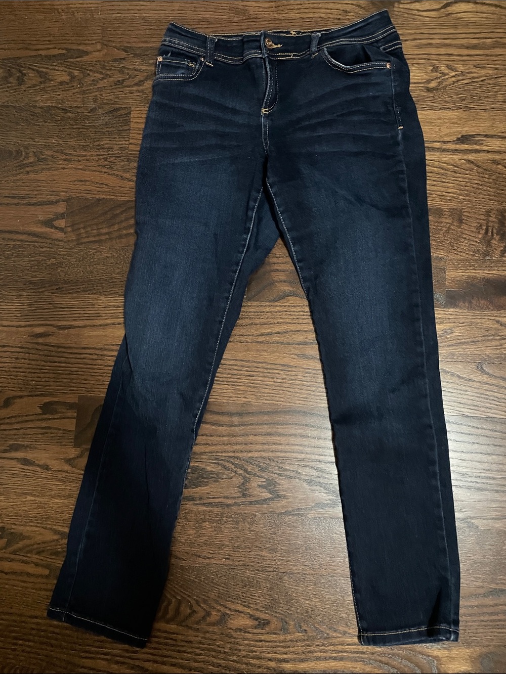 Inc Denim Dark Wash Women's Stretch Jeans - Classic Slim Fit